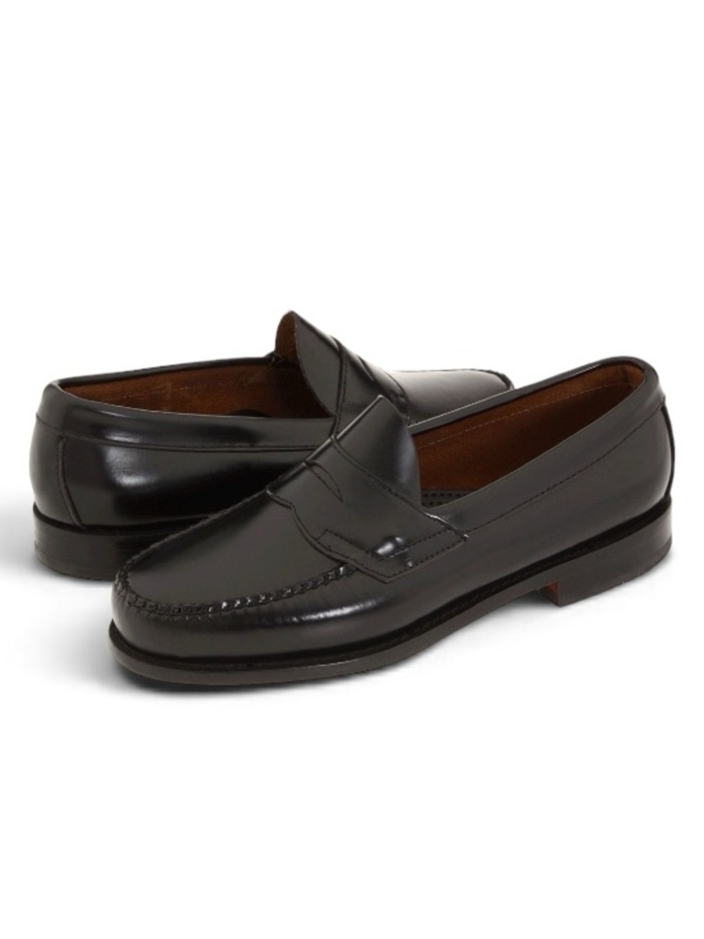 🌟EC🌟 GH Bass Walter Black Leather Penny Loafer - Men's Size 9 - Picture 1 of 11